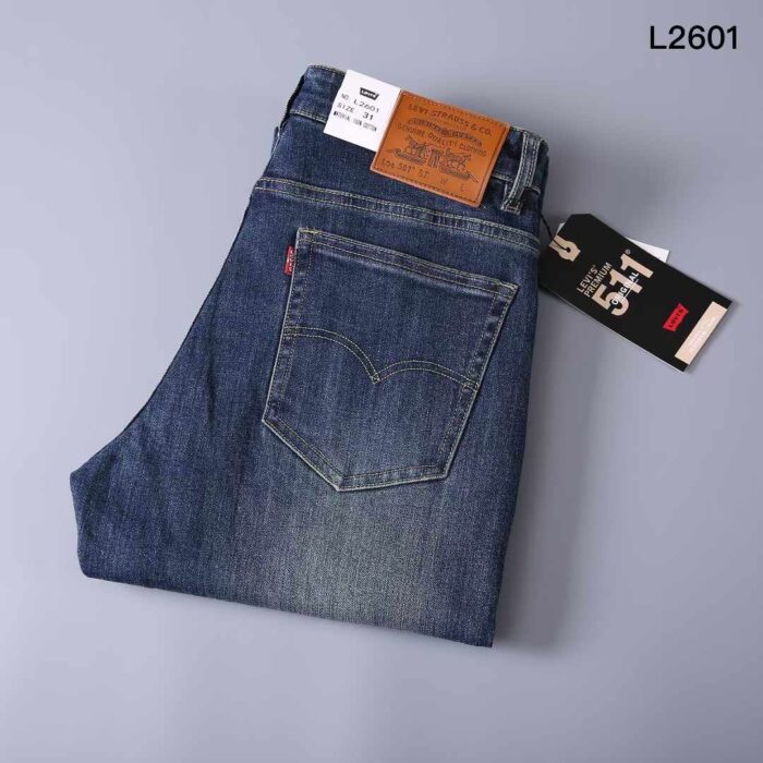 Straight-cut Clean Classic Denim Jeans - Image 6
