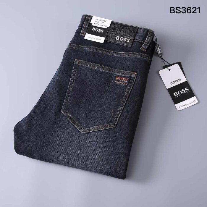 Straight-cut Clean Classic Denim Jeans - Image 2