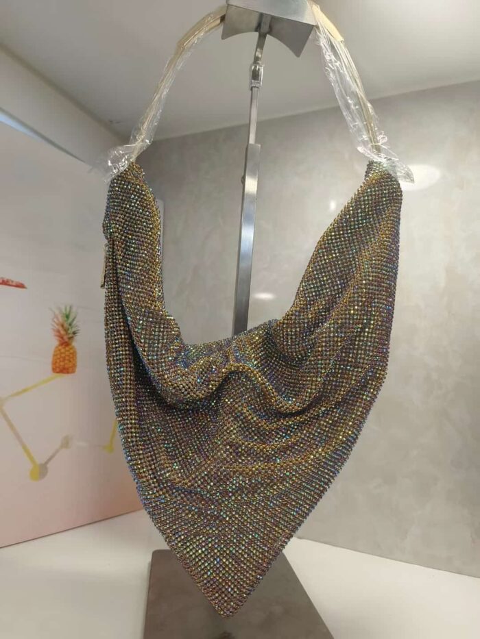 Emerald Crystal Mesh Scarf - Image 3
