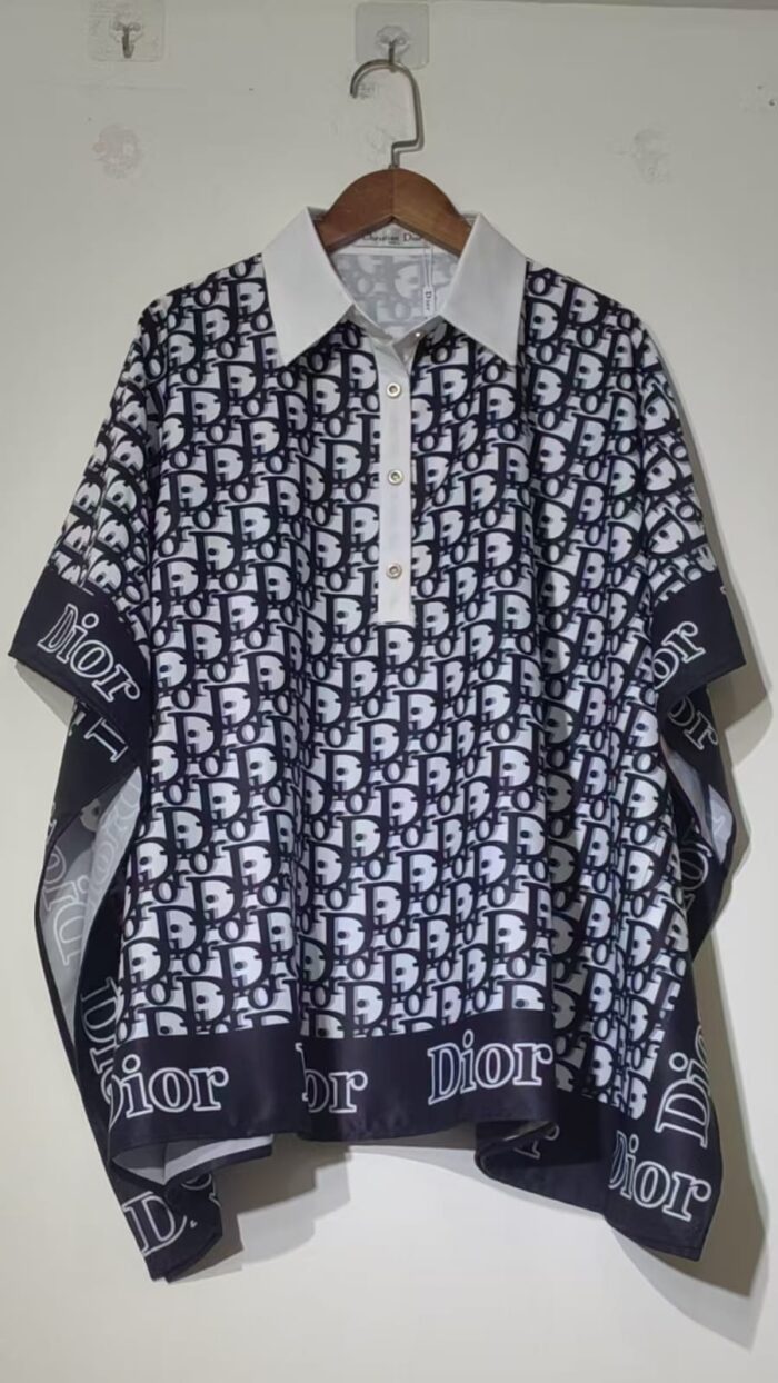 Designers Inspired Multicolor Baroque Print Kaftan Shirt - Image 3